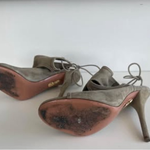 Aquazurra Suede Sandals Size 36 - Picture 3 of 5